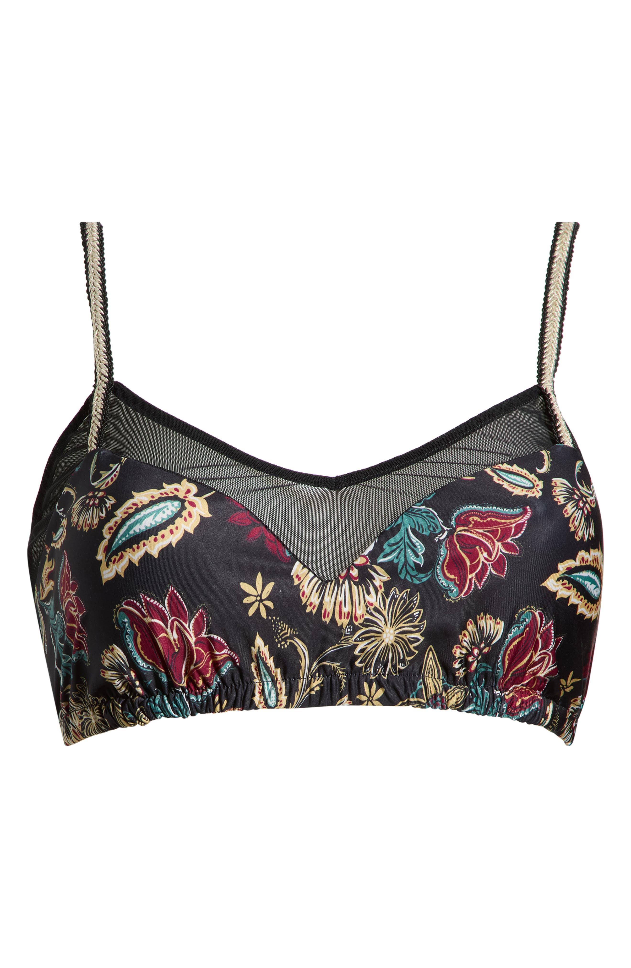 Cosita Linda Mesh Panel Triangle Bikini Top