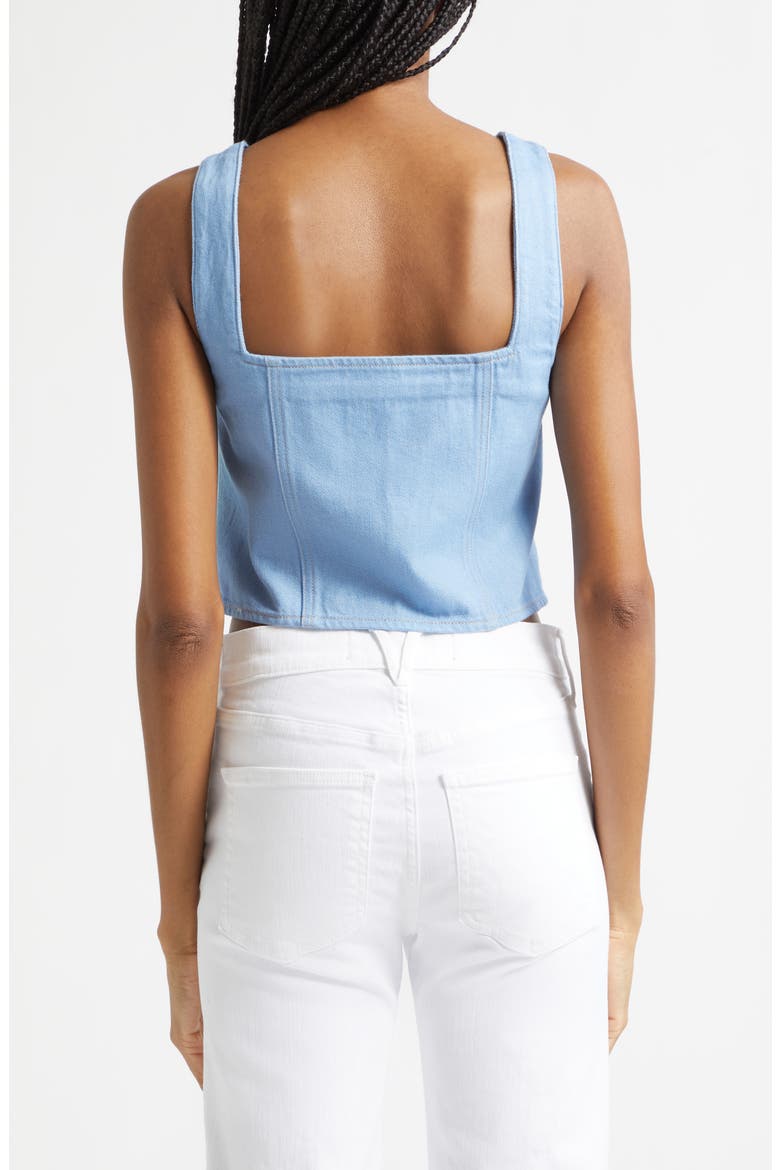 Spensley Denim Top, Alternate, color, BAYSIDE