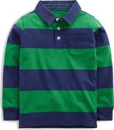 Mini Boden Kids' Long Sleeve Polo