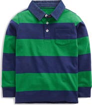 Mini Boden Kids' Long Sleeve Polo