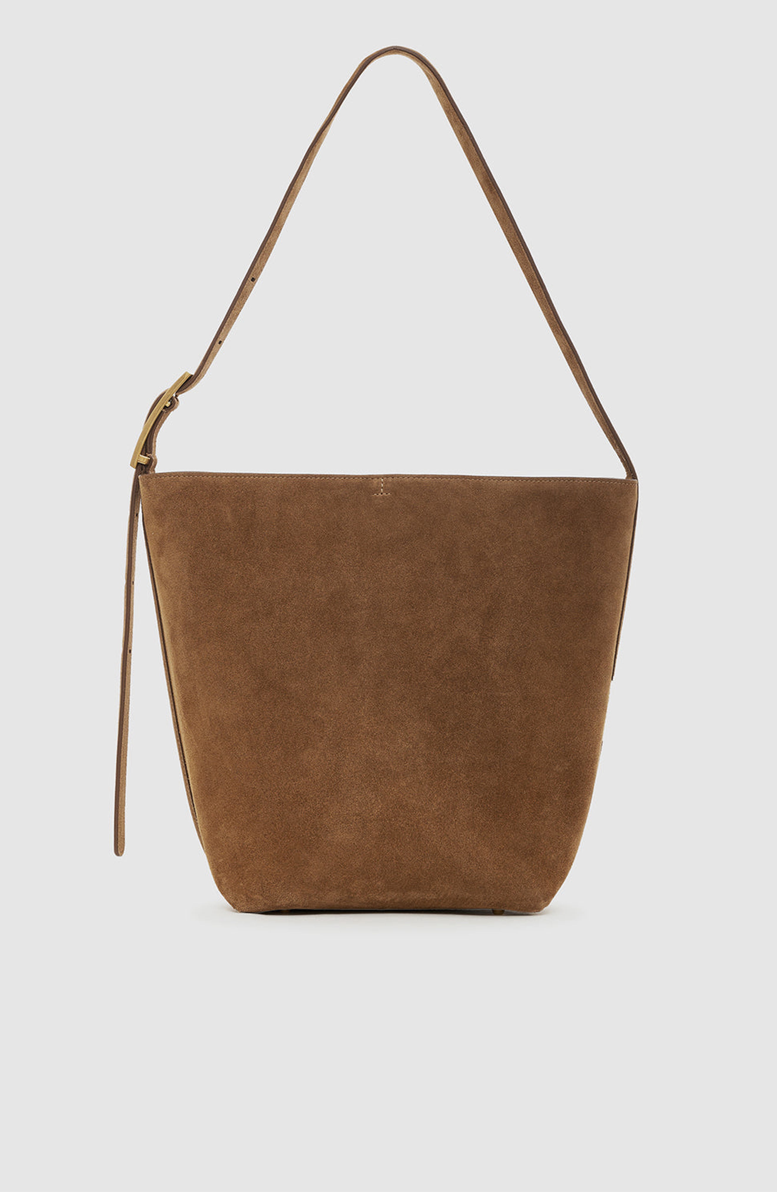 ANINE BING Elly Suede Bucket Bag, Alternate, color, Tobacco