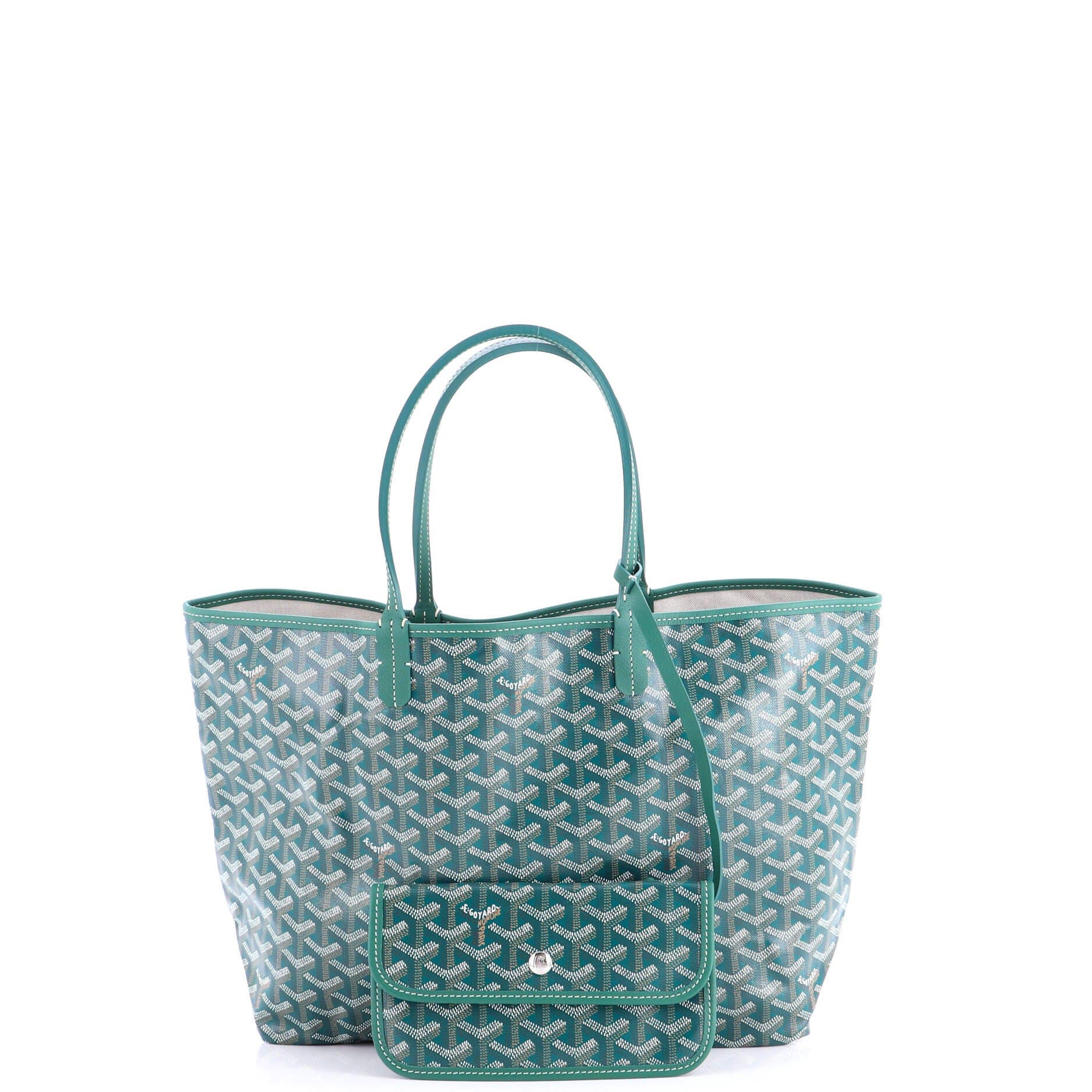 Saint Louis Tote Coated Canvas PM, Alternate, color, Green