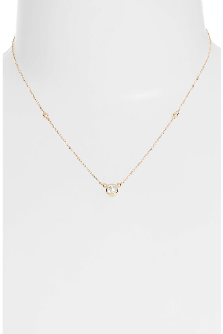 Bonheur Pendant Necklace, Alternate, color, YELLOW GOLD/ WHITE