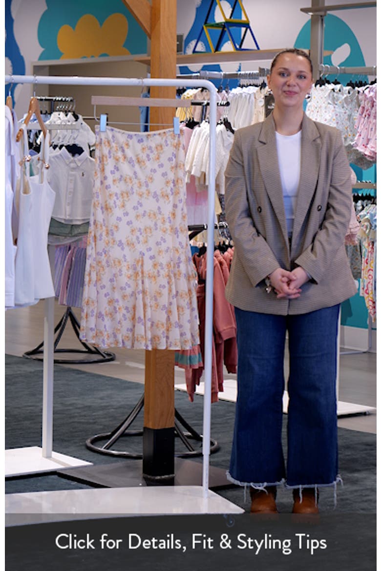 Honey Hues Floral Midi Skirt video