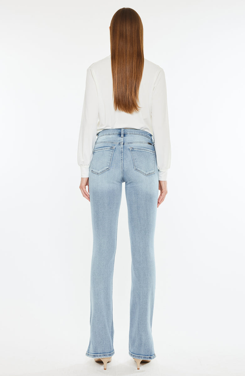 Kancan Nadia Mid Rise Y2k Bootcut Jeans In Blue