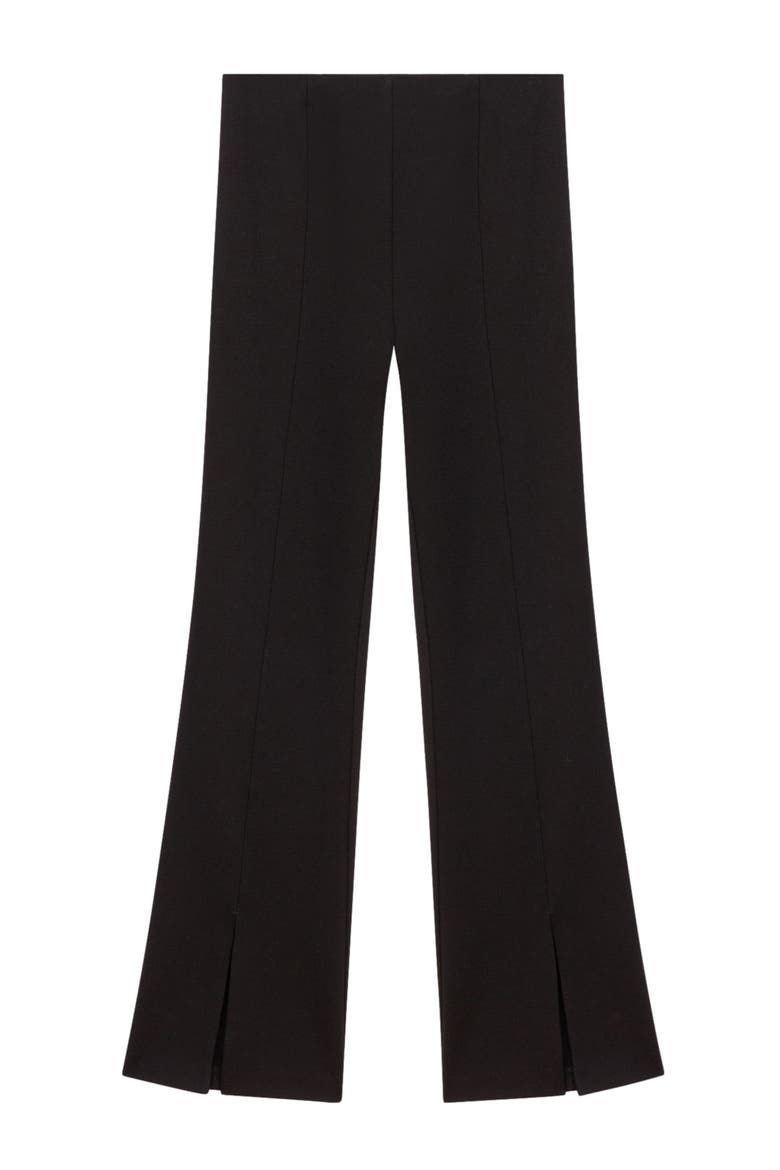 Slit trousers, Alternate, color, Black