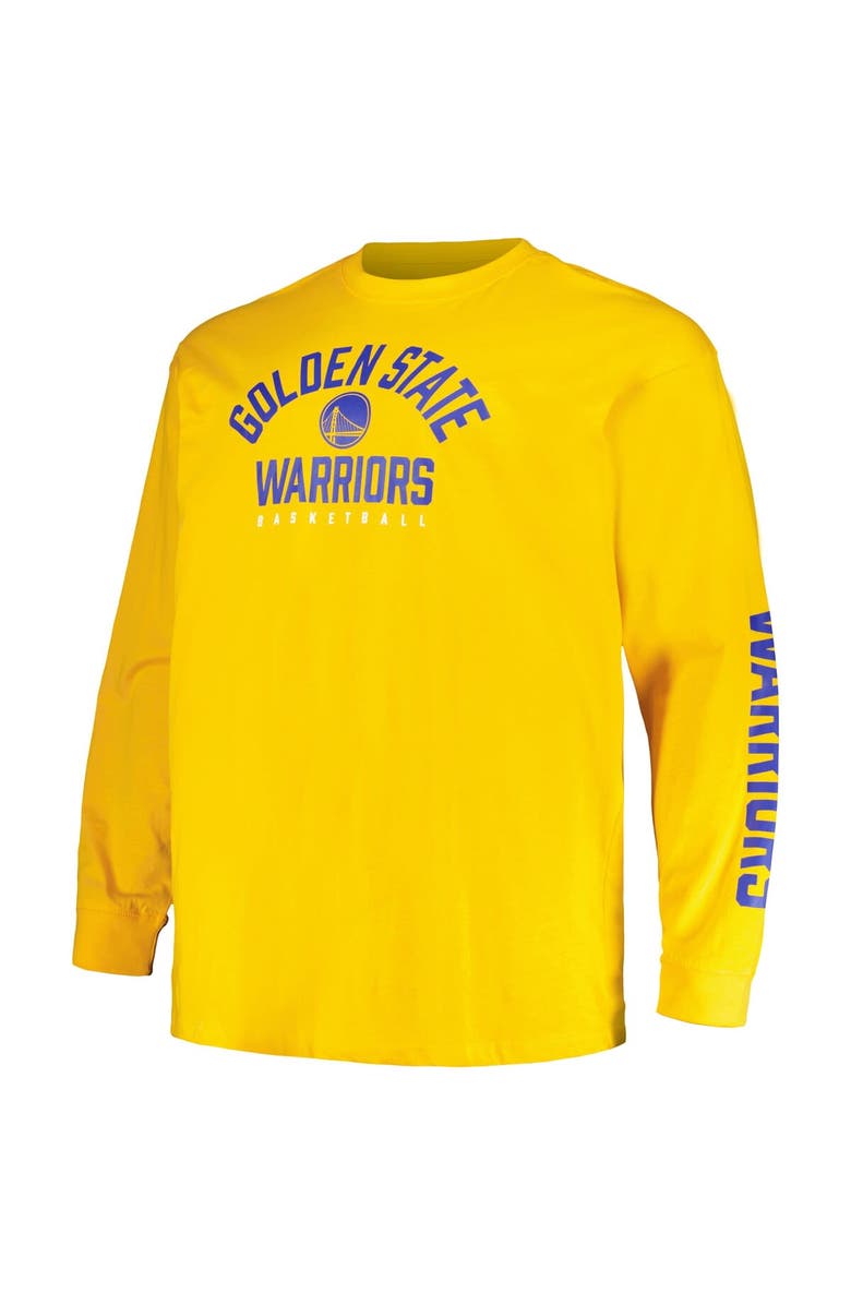FANATICS Men's Fanatics Branded Royal/Gold Golden State Warriors Big & Tall Short Sleeve & Long Sleeve T-Shirt Set, Alternate, color, Royal
