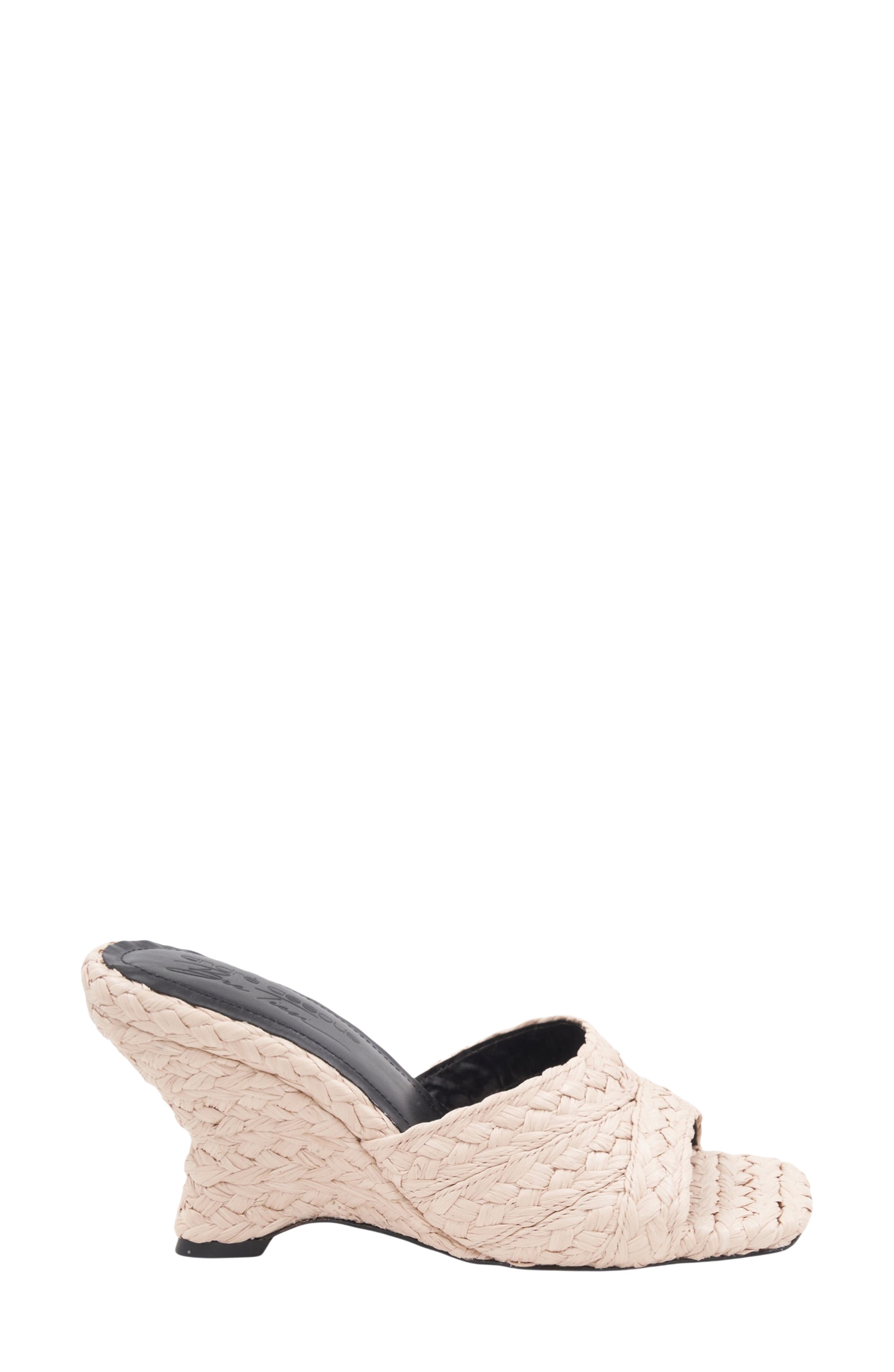 Breana Wedge Mule, Alternate, color, NATURAL RAFFIA