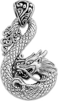 SAMUEL B. Sterling Silver Dragon Pendant
