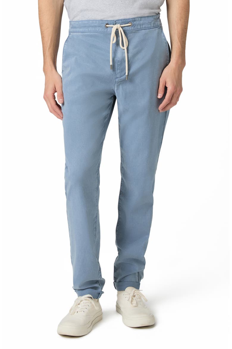 Fraser Drawstring Tapered Brushed Twill Pants, Main, color, VINTAGE LAKESIDE