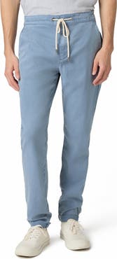 PAIGE Fraser Drawstring Tapered Brushed Twill Pants