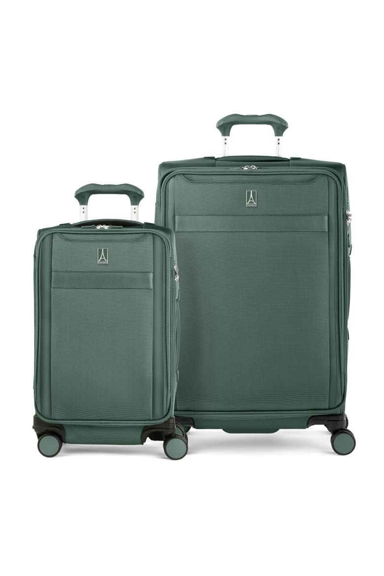 Versapack + Softside 21" Carry On & 25"Medium Checked Spinner Luggage Set, Main, color, Desert Sage