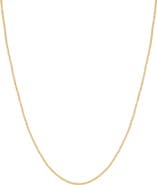 Bony Levy 14k Gold Beaded Chain Necklace