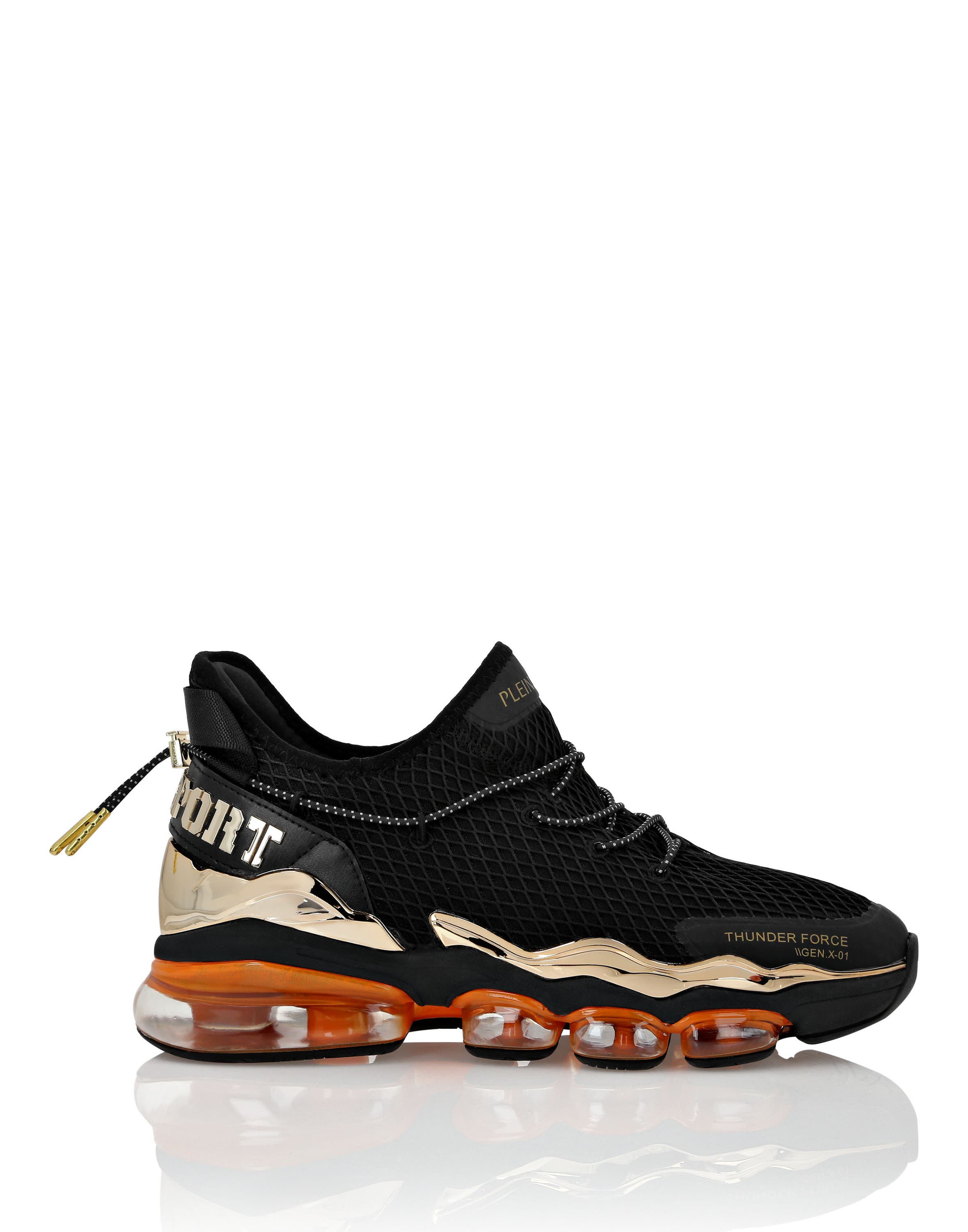 black/orangefluo