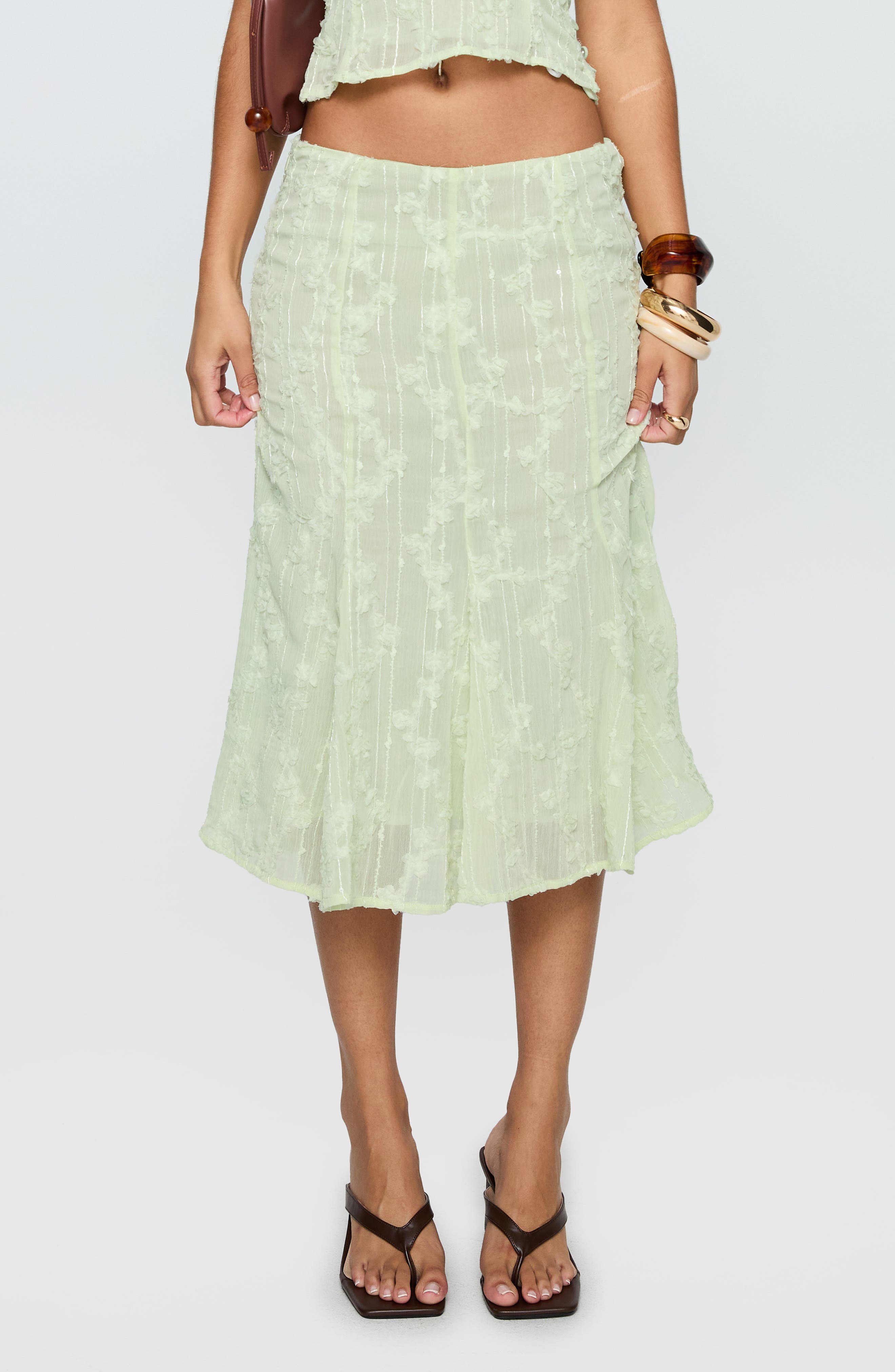 Aspyn Embroidered Low Rise Waist