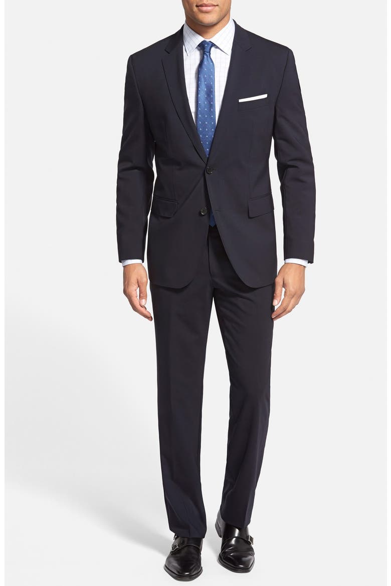 'Jam/Sharp' Trim Fit Navy Suit, Main, color, NAVY
