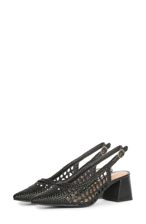 Saint G Calli Woven Slingback Pump In Black