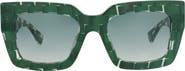 Bottega Veneta 52mm Gradient Square Sunglasses