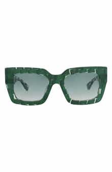 52mm Gradient Square Sunglasses