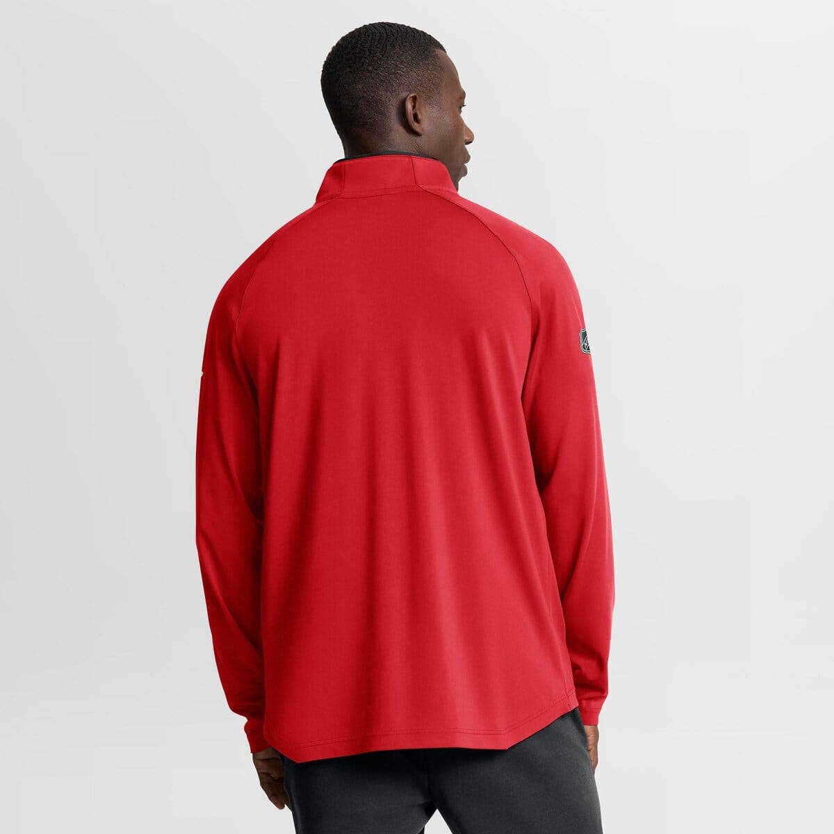 Men's Fanatics Red New Jersey Devils Authentic Pro Rink Training Quarter-Zip Pullover - image 2