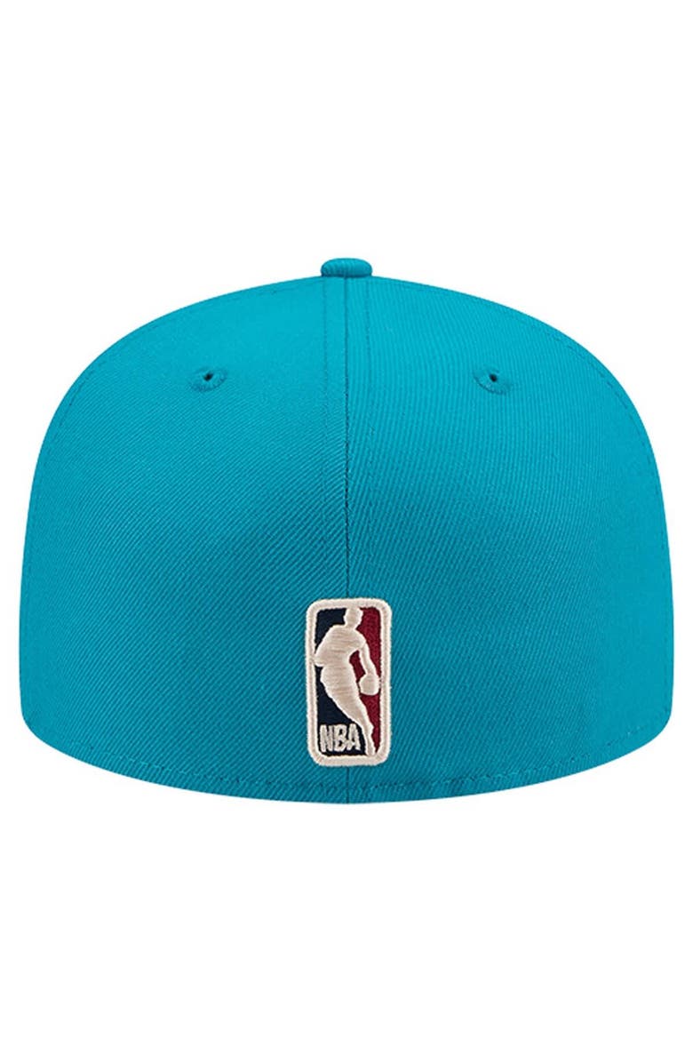 New Era Men's New Era  Teal Detroit Pistons Core Logo 59FIFTY Fitted Hat, Alternate, color, Teal