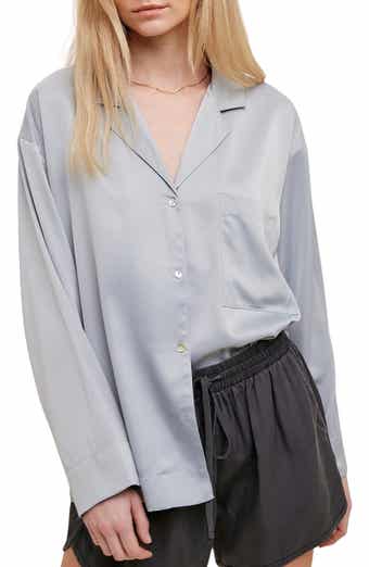 Satin Button Up Shirt