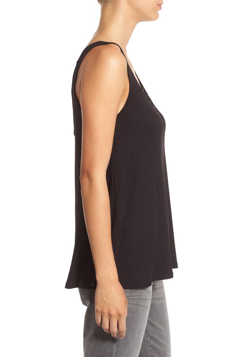 Socialite Strappy Rib Knit Tank, Alternate, color, 