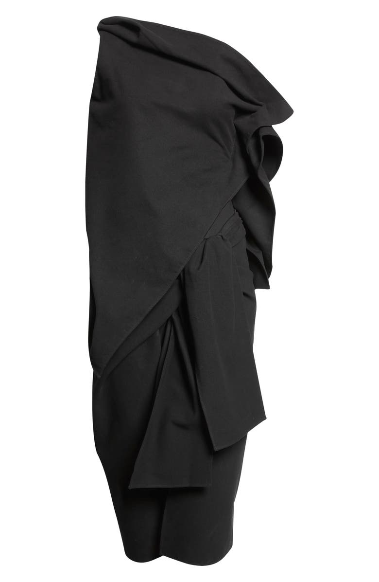 GIA STUDIOS Swinton Asymmetric Moleskin Top, Alternate, color, Black