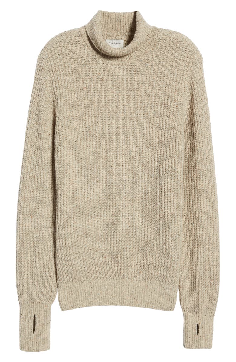 Oliver Spencer Talbot Tweed Wool Blend Turtleneck Sweater, Alternate, color, 