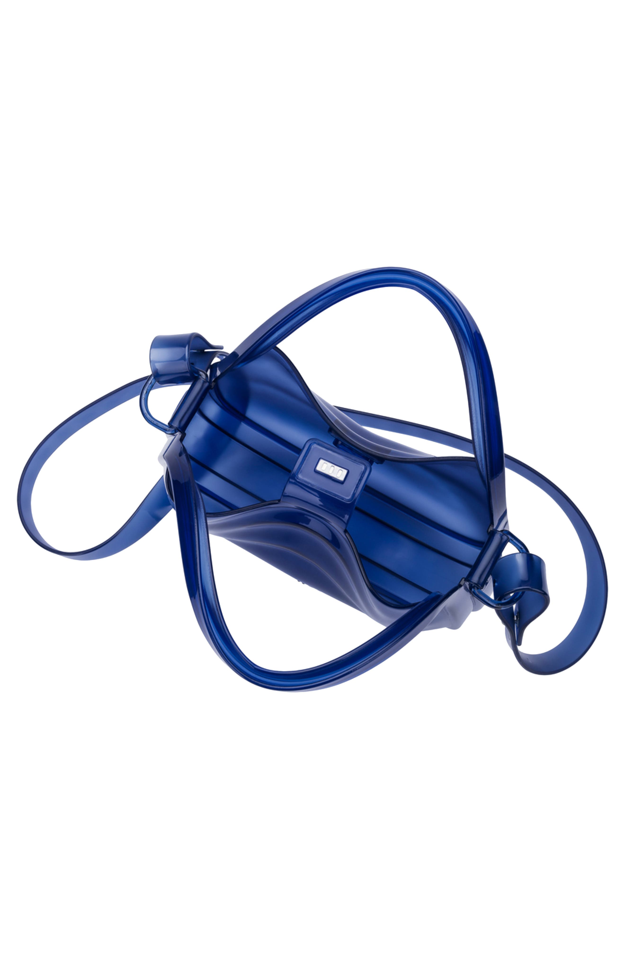 Mirror Crossbody Bag, Alternate, color, TRANSPARENT BLUE