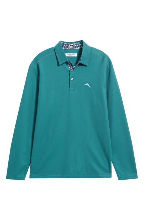 Luxe Botanic Long Sleeve Polo