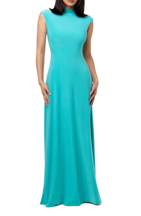 Hourglass Cap Sleeve Maxi Dress