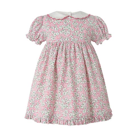 Scalloped Collar Floral Dress and Bloomers