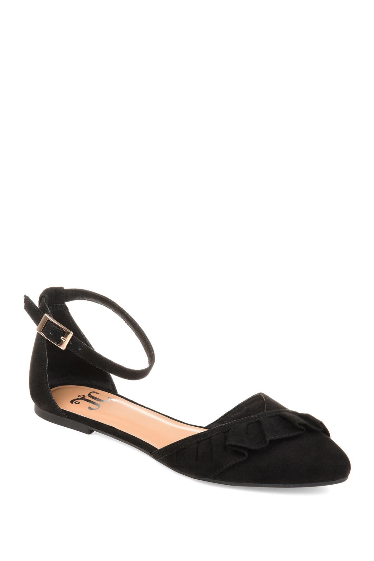 JOURNEE Lazae Ankle Strap Flat, Main, color, 
