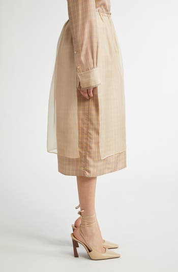 EENK Silk Organza Layered Skirt | Nordstrom