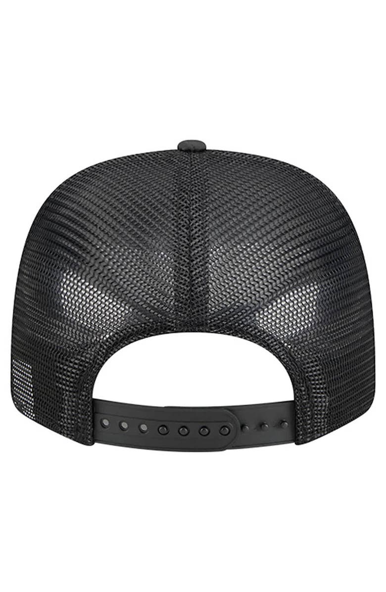 New Era Men's New Era  Black Phoenix Suns Quilted 9SEVENTY Trucker Adjustable Hat, Alternate, color, Black