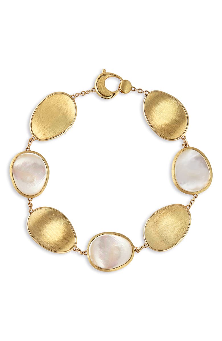 Marco Bicego Lunaria Mother-of-Pearl Bracelet, Main, color, 