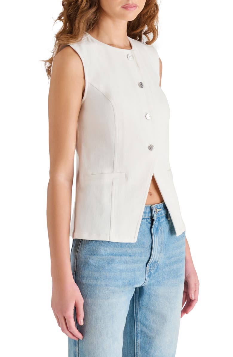Steve Madden Wesley Button-Up Vest, Alternate, color,