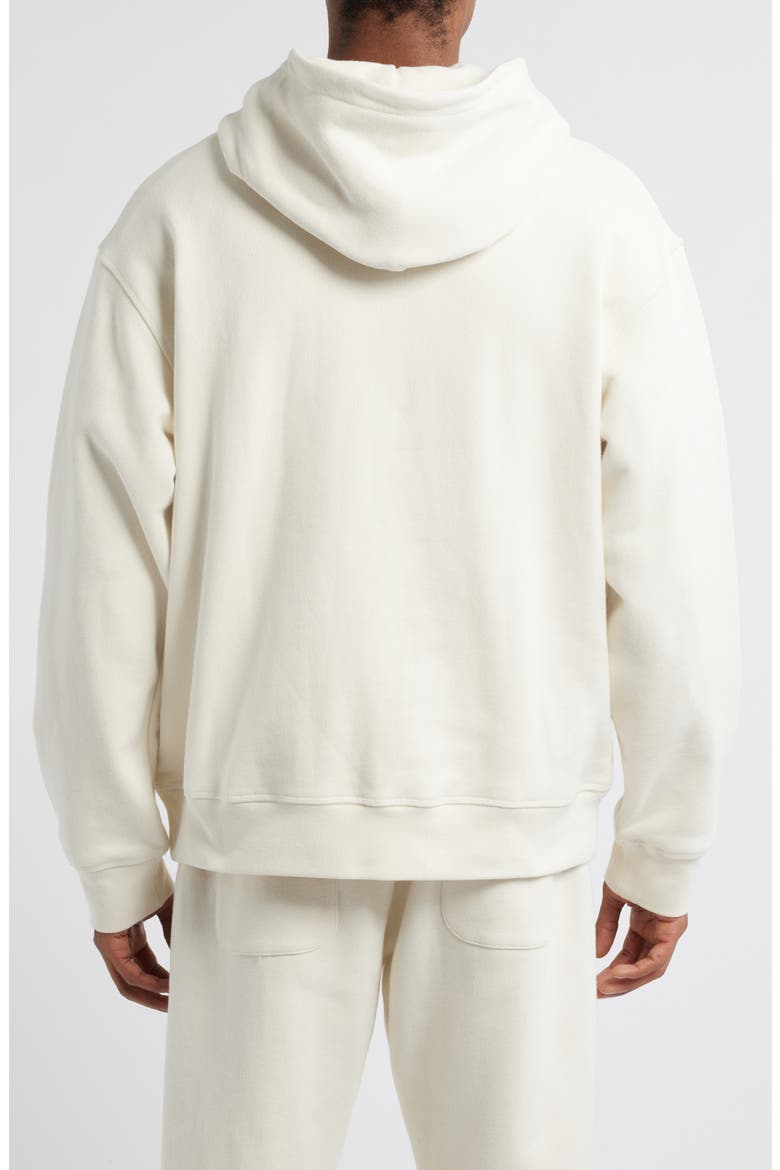 Crop Logo Graphic Hoodie (Nordstrom Exclusive), Alternate, color, BONE