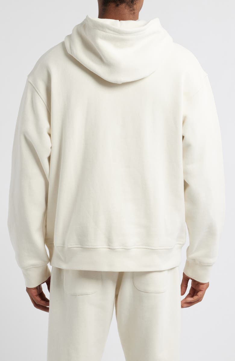 HONOR THE GIFT Crop Logo Graphic Hoodie, Alternate, color, Bone