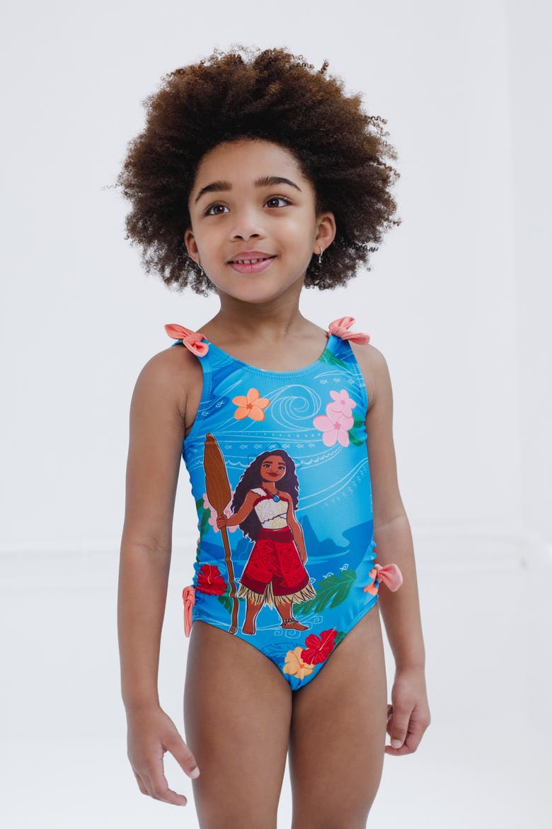 Moana Sleeveless One Piece Bathing Suit, Alternate, color, Moana Blue