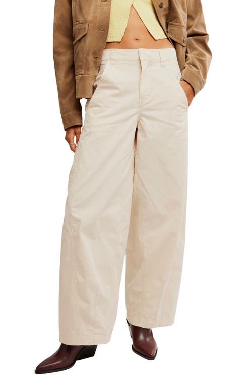 Free People Rylee Wide Leg Chinos In French Oak