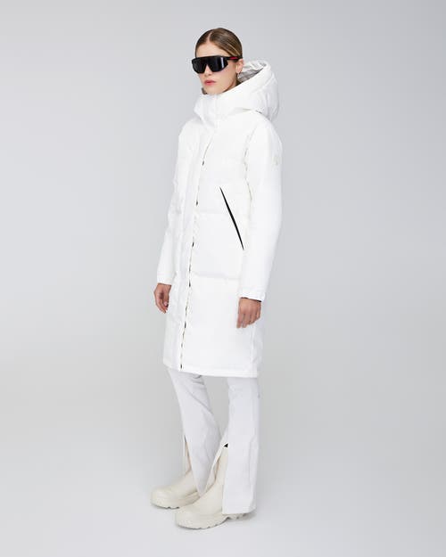 Quartz Co. Ines | Hooded Down Winter Jacket In Ivory