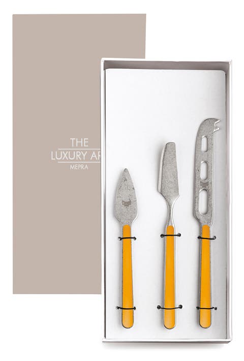 Fantasia Pewter Cheese Knives - 3 Pieces