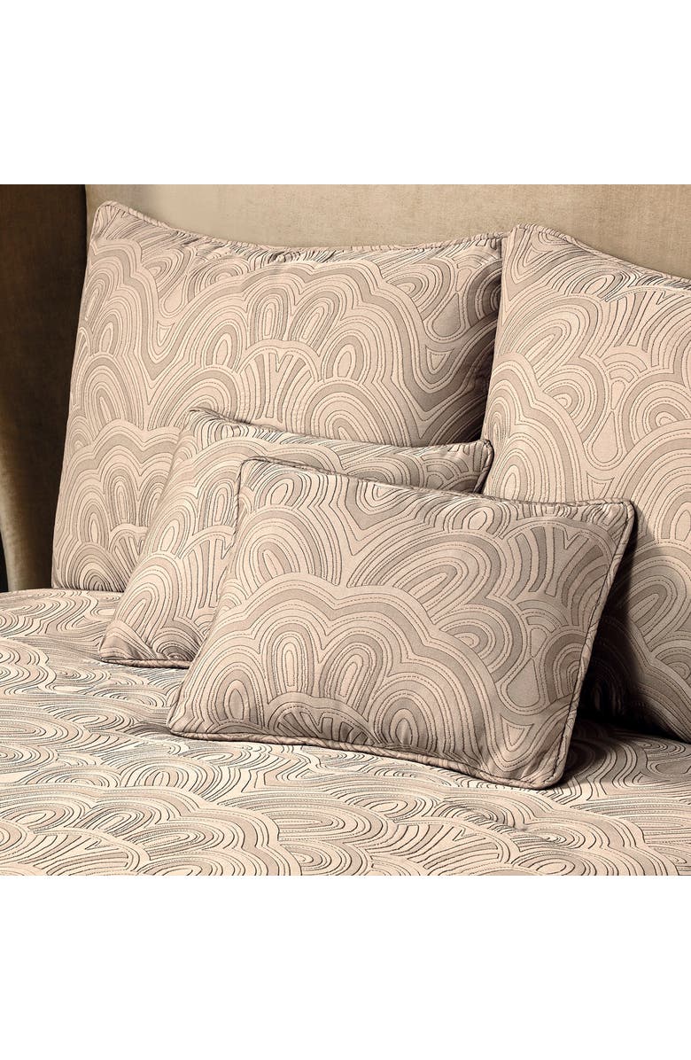 Togas Art Deco Decorative Pillow, Alternate, color, Beige