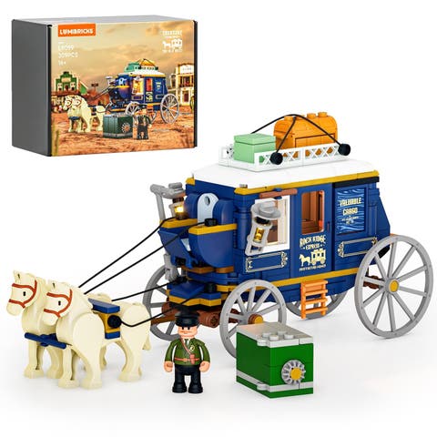 Western Treasure Stagecoach Lighting Building Set Model OW307S