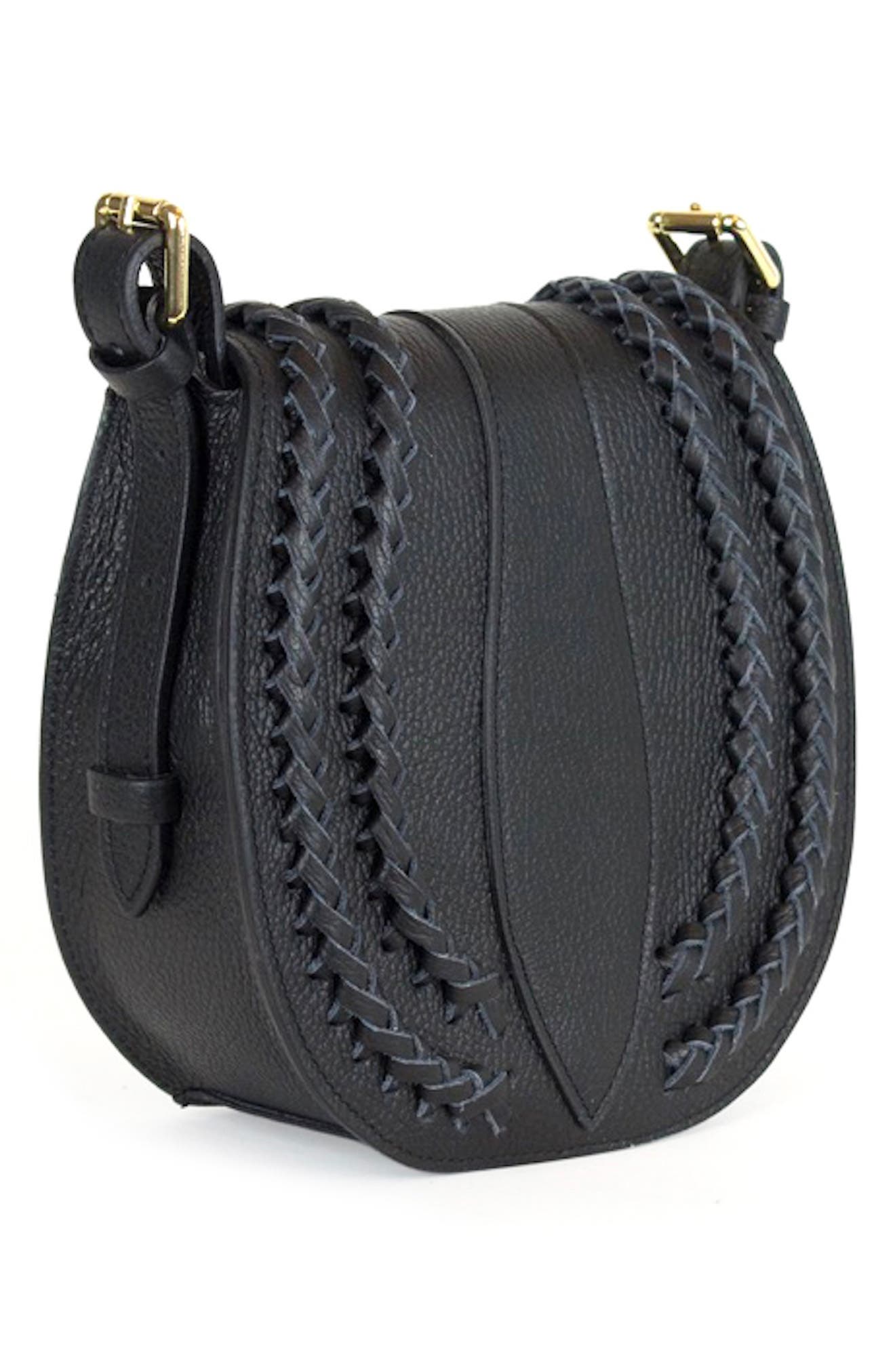 Persaman New York Daisy Braided Crossbody Bag, Alternate, color, 