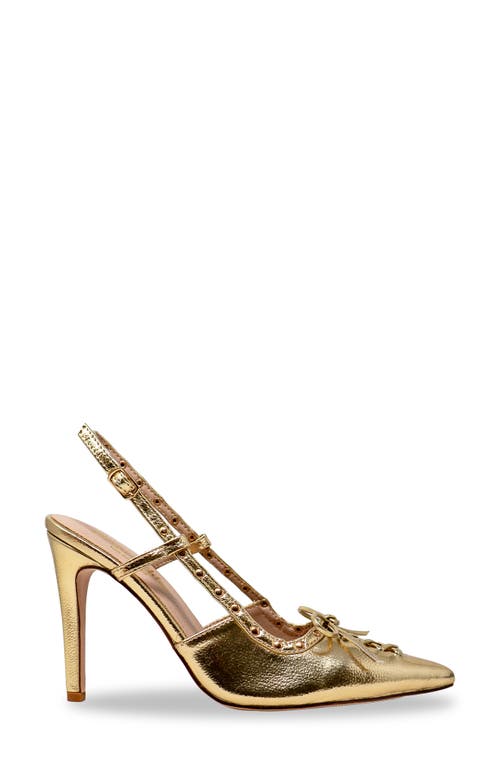 Chase & Chloe Chase And Chloe Amalia Stud Slingback Pointed Toe Pump