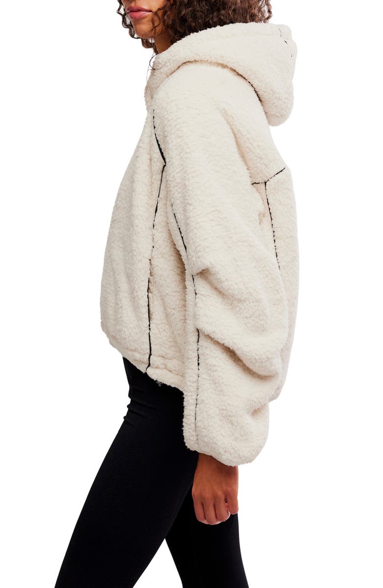 Free People FP Movement Free Flow Fleece Hoodie, Alternate, color, Birch Tree