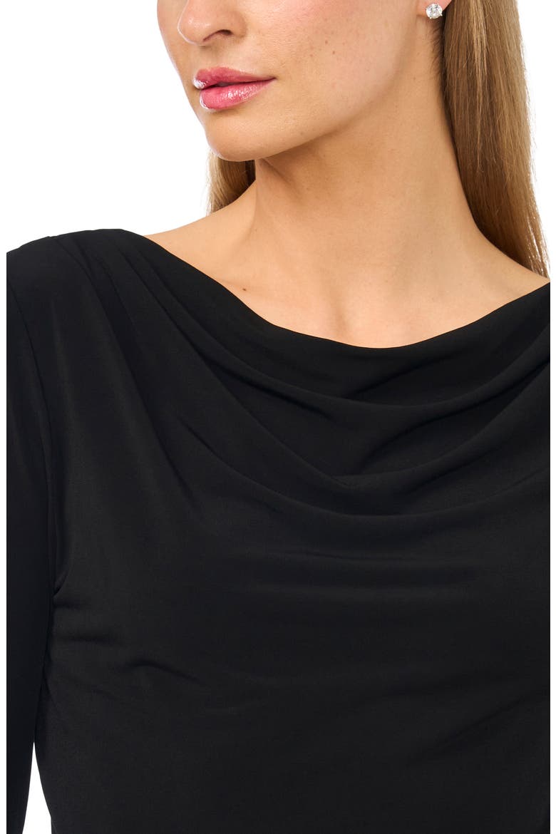 Cowl Neck Knit Top, Alternate, color, RICH BLACK 060